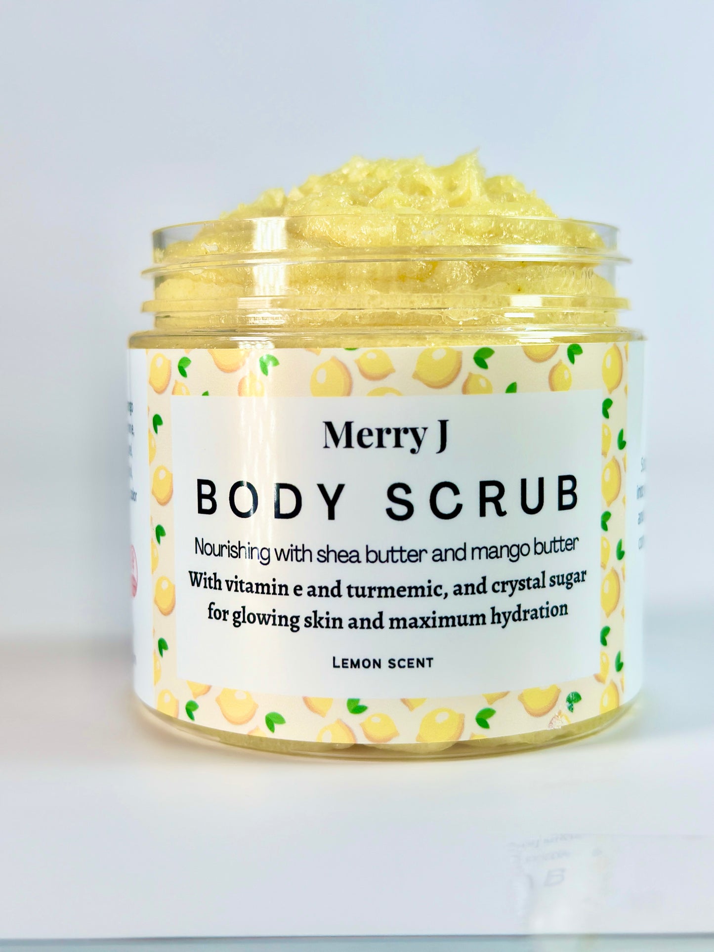 Sugar Body Scrub With Lemon Scent