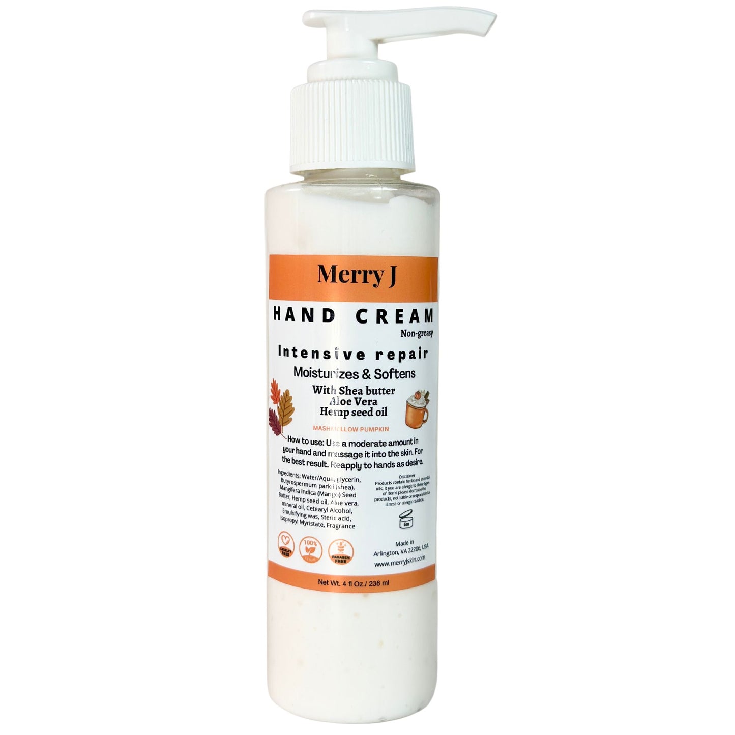 Hand Cream Marshmallo Pumpkin