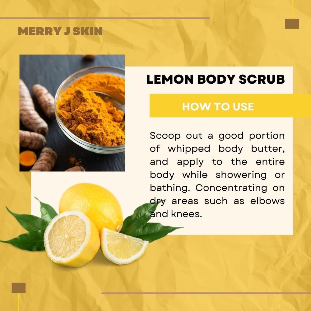 Sugar Body Scrub With Lemon Scent